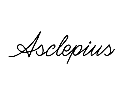 Asclepius — Essential oils E-Commerce Brand brand branding calligraphy custom logotype font hand lettering identity lettering logo logo design logotype script type typeface typography wordmark