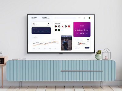 UI/UX Design for Smart TV Dashboard design designing smarttv ui uidesign uiux