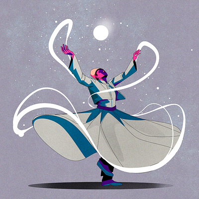 Dervish Dancing brazilian dance illustration illustrator vector