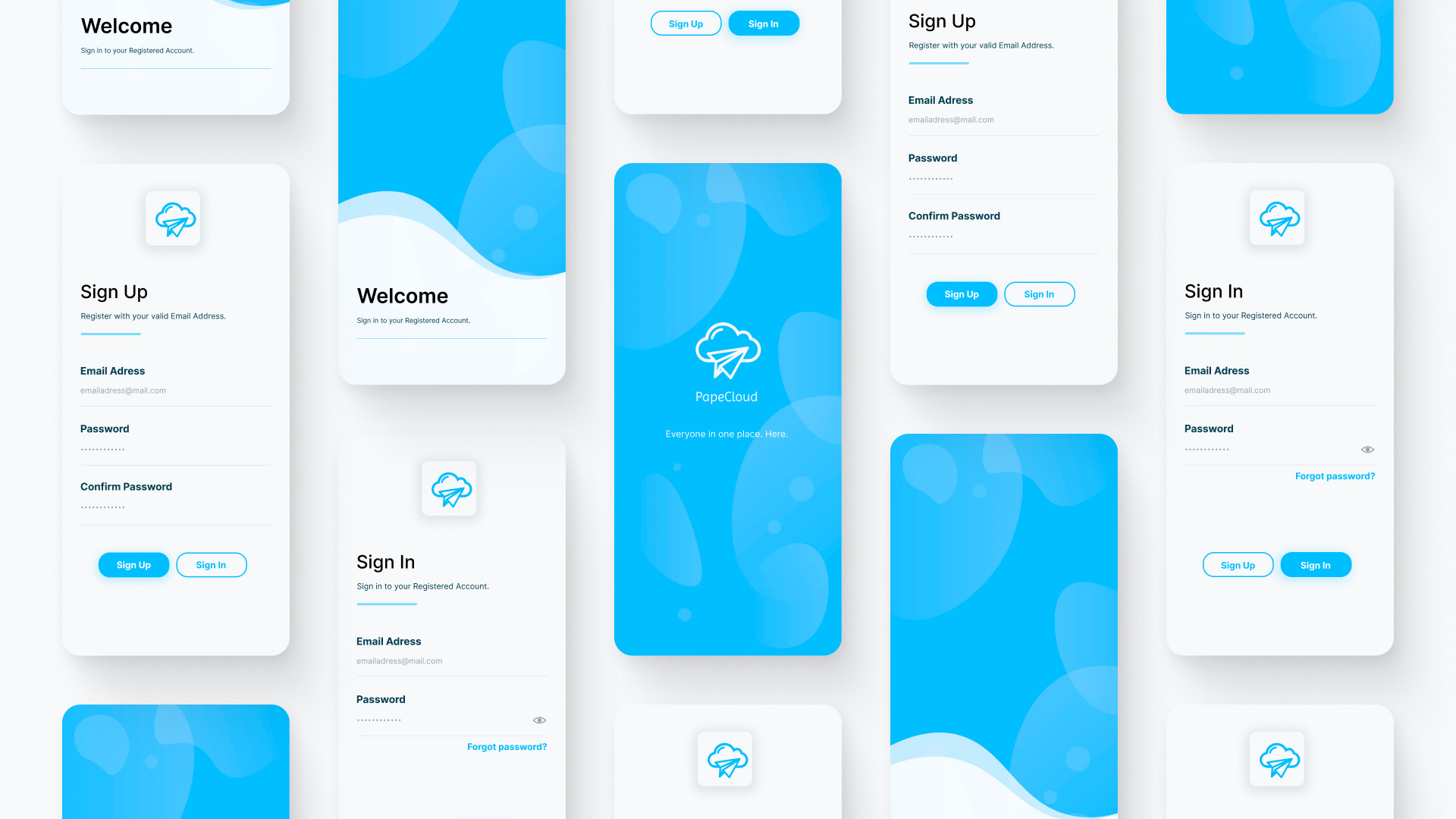 PapeCloud - Carefree conversations adobe illustrator app design application figma logo mobile mobiledesignapp ui uiux ux