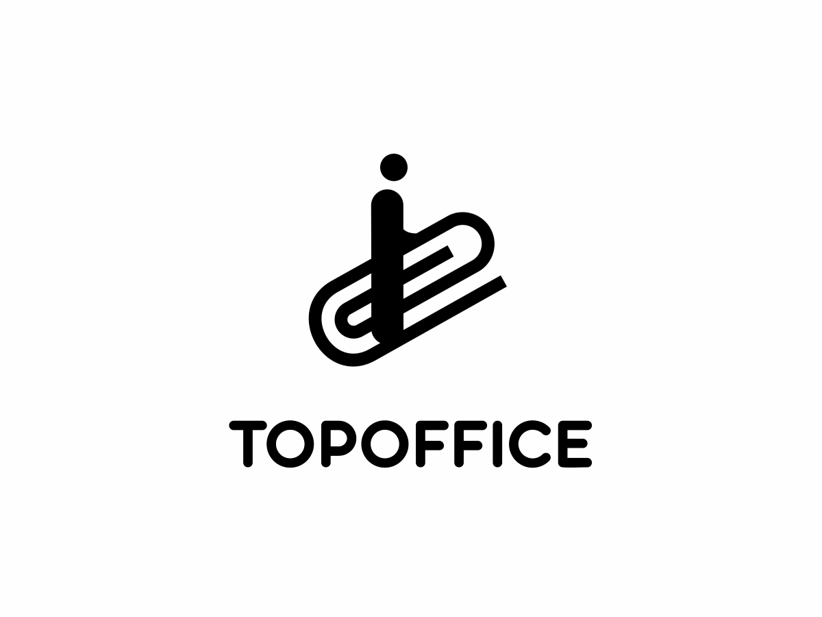 TOPOFFICE animation branding career ladder clip design graphicdesign job logo logodesign logomark logotype office