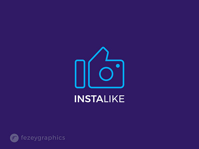 Instalike logo design app artwork branding combination design graphic design i illustration logo logoconcept logodesign minimalist socialmedia typo typography vector