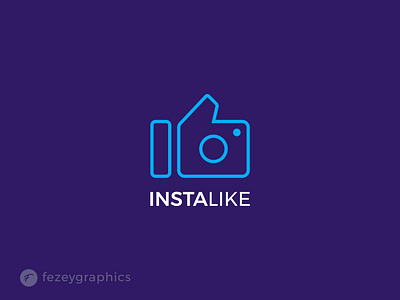 Instalike logo design app artwork branding combination design graphic design i illustration logo logoconcept logodesign minimalist socialmedia typo typography vector