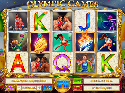 The Main UI design for the online slot machine 