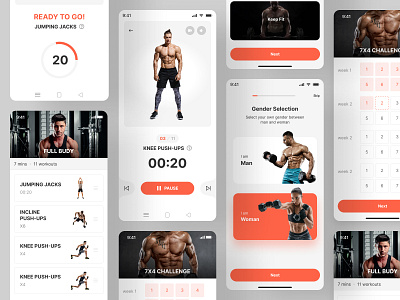 Fitness Mobile Apps apps clean design fitness apps mobile apps mobile fitness apps mobile ui mobile ux ui uiux ux