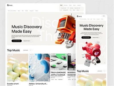 Sound Design Agency Website agency website company website corporate agency corporate landing page fintech saas sound agency sound design webflow design