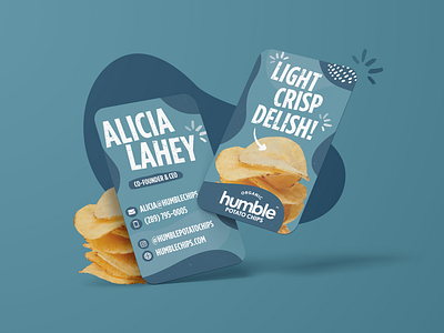 Potato Chips Business Card branding graphic design print snack