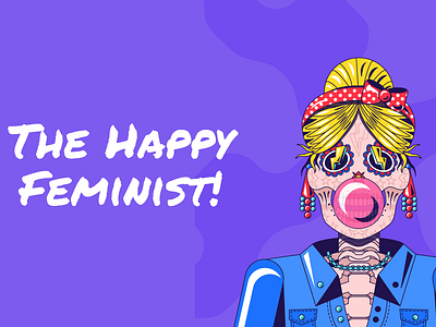 💀 🎀 Happy Feminist Fugitive | Feminism Day | EPIC NFT HEDERA animation branding girlpower graphic design logo motion graphics vector womanrights