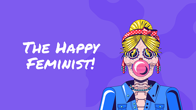 💀 🎀 Happy Feminist Fugitive | Feminism Day | EPIC NFT HEDERA animation branding girlpower graphic design logo motion graphics vector womanrights