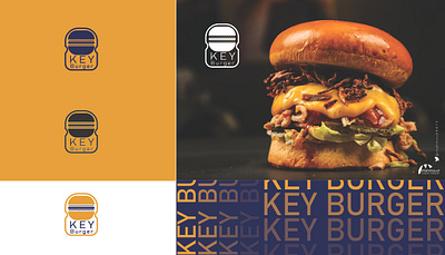 logo- KEY BURGER branding design graphic design illustration logo typography ui ux vector visual identity