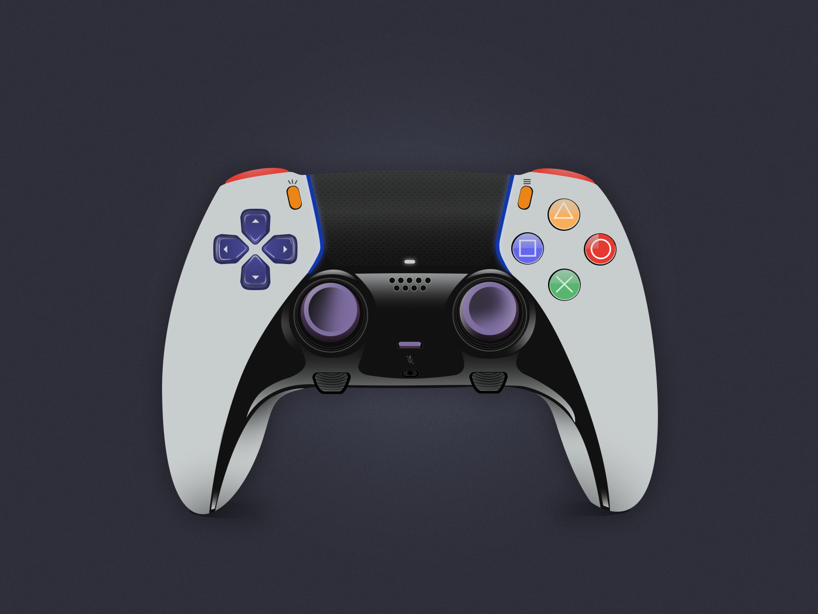 Controller icon illustration print tech vector
