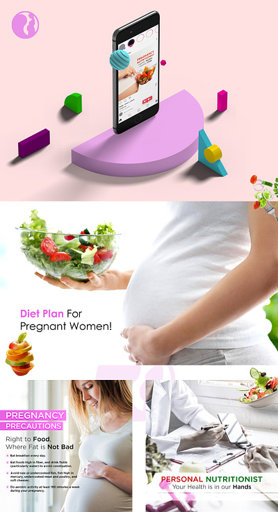 Pregnancy Diet Plan Social Media Post Design dietplan graphic design illustration nutraceutical products nutritionist post socialmedia