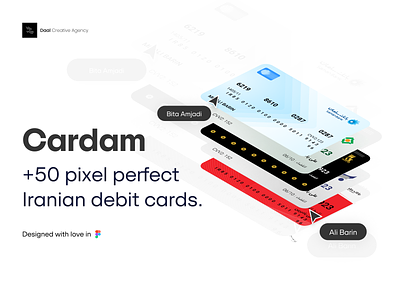 Iranian Debit Card Design | Cardam Persian Credit Card Assets asset checkout credit card debit card design farsi iranian kit payment persian ui ui assets ui kit ux