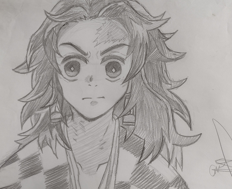 Long Hair Kamado Tanjiro, Season 1 by Yomi on Dribbble