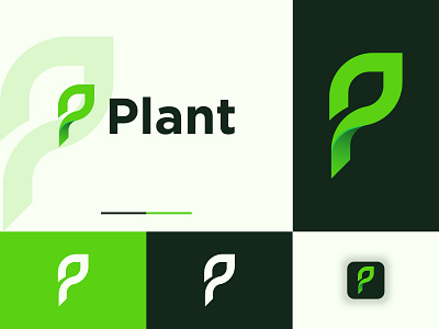 Plant Logo branding design graphic design illustration leaf logo logo logo design logo idea modern logo nature nature logo plant logo vector