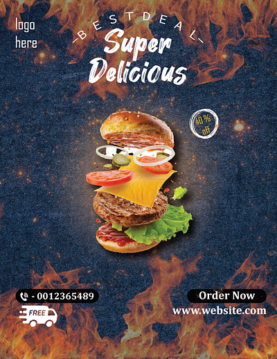 Food Poster Design branding design graphic design illustration logo