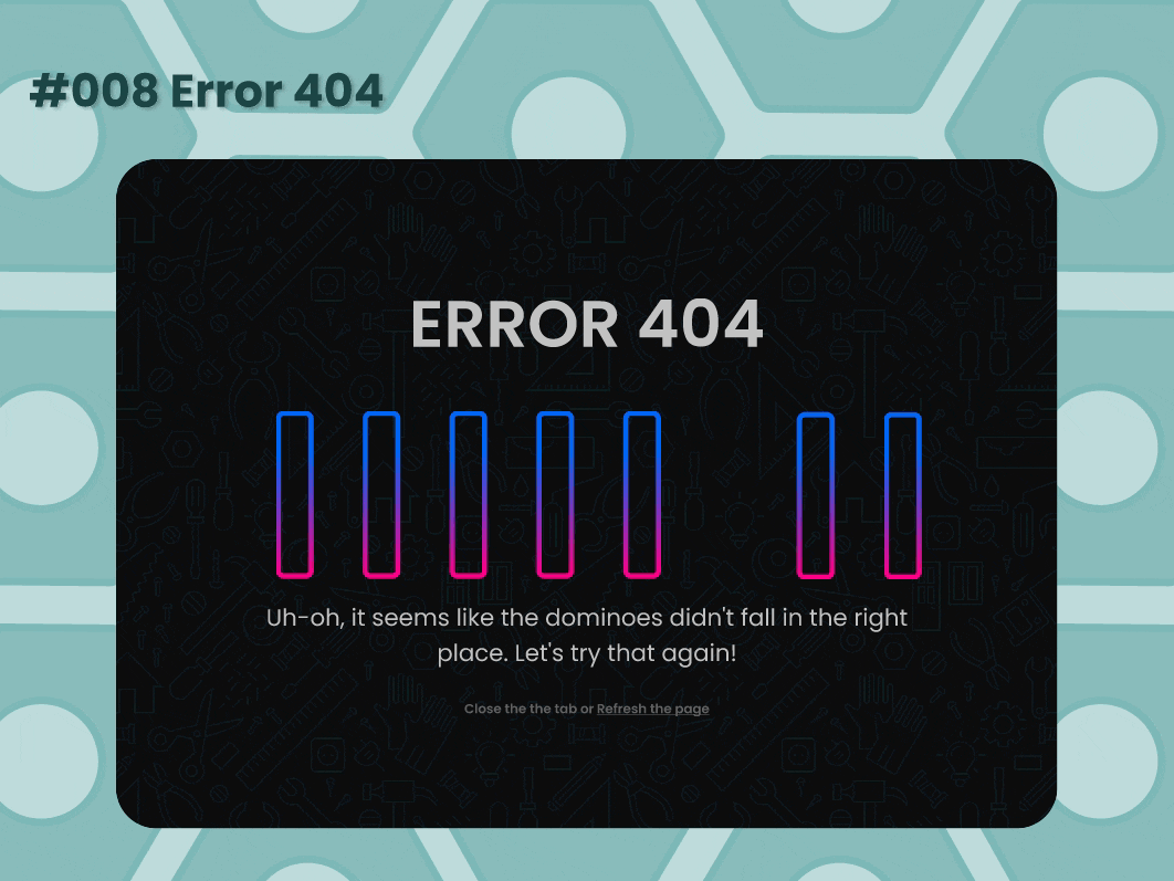 Error 404 animation dailyui dailyuichallenge design graphic design motion graphics ui uidesign ux