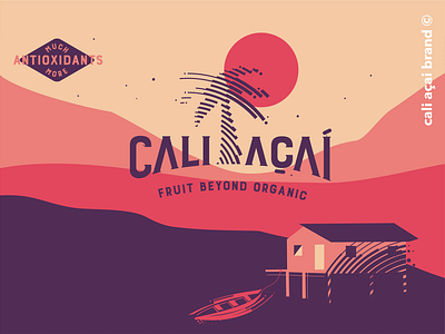 Cali Açaí brand amazon açaí branding california californian kid design illustration urijah faber vector