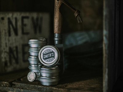 Smith's All Natural badge logo brand identity branding label design logo logo design outdoor outdoor badge outdoor logo outdoors packaging packaging label retro badge retro logo typeface typographic typography vintage vintage logo