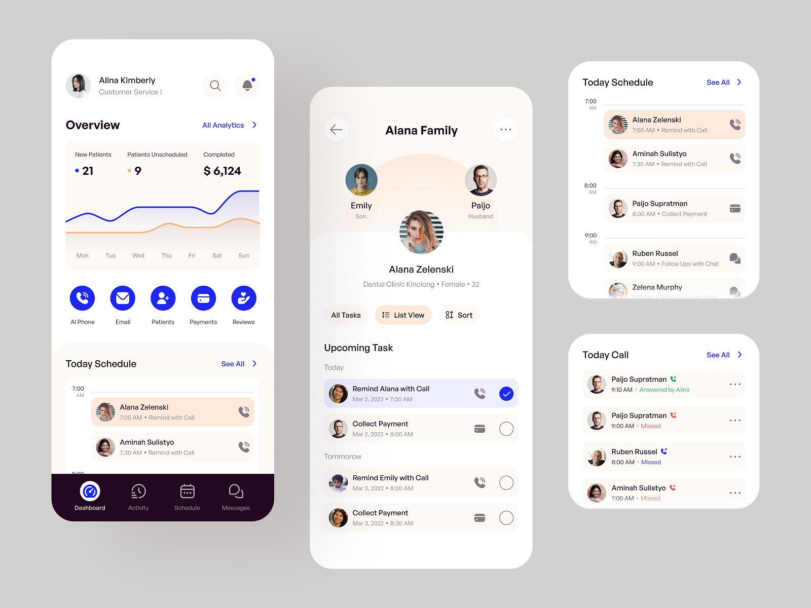 Customer relation app by Fireart UI/UX for Fireart Studio on Dribbble