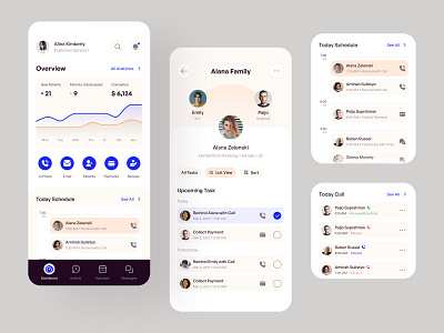 Customer relation app by Fireart UI/UX for Fireart Studio on Dribbble