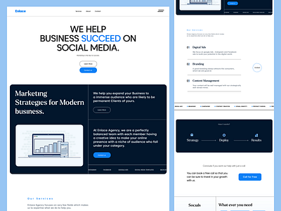 Enlace - Digital agency agency webdesign app branding design digital agency logo project smma ui ux web design website
