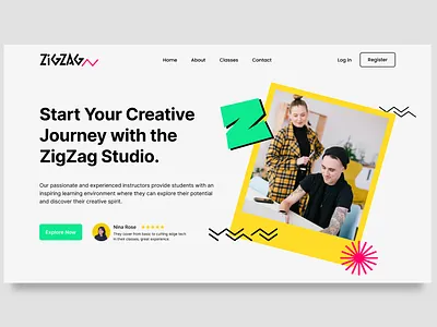 Digital marketing agency website banner agency banner clean creativity design digital digital marketing graphic design header hero image hero section modern studio trend ui design ux design web design website banner website design website header