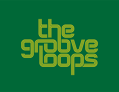"The Groove Loops" band logo brand branding clean logo simple vector
