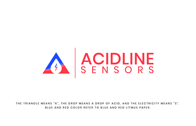 Acid Sensor Company Logo Design acid logo acid sensor logo acid testing company logo branding logo logo design minimal sensor logo