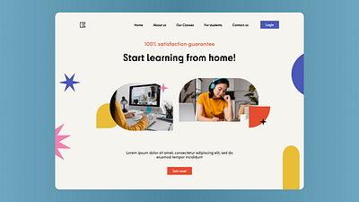 SaaS Learning Company Website design figma landing page learning website logo saas saas landing page typography ui ux vector work from home