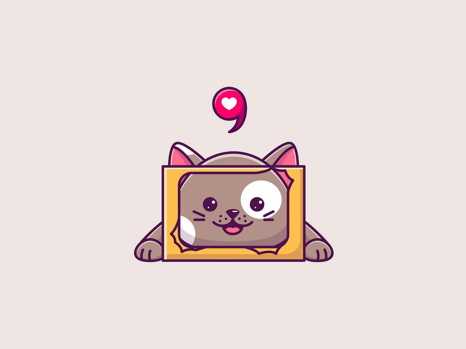 Happy Cat | Animal Shelter by Izabella Popova on Dribbble