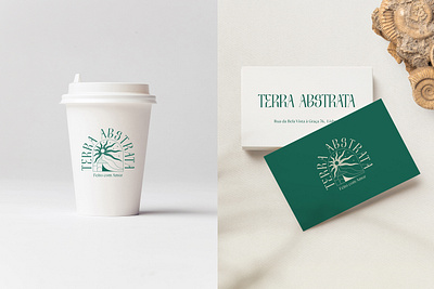 Terra Abstrata café Lisboa branding cafe cafedesign cafelisbon lisbondesign logodesign