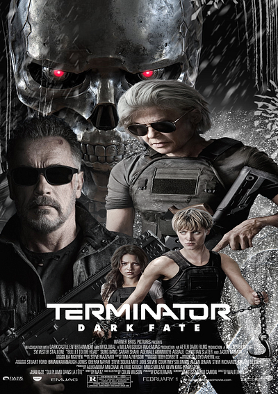 Terminator Dark Fate Poster animation branding graphic design illustration motion graphics on boarding poster