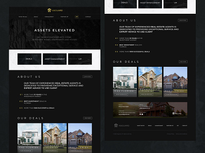 ASGUARD / Landing Page branding graphic design home house landing page logo ui ux web web design