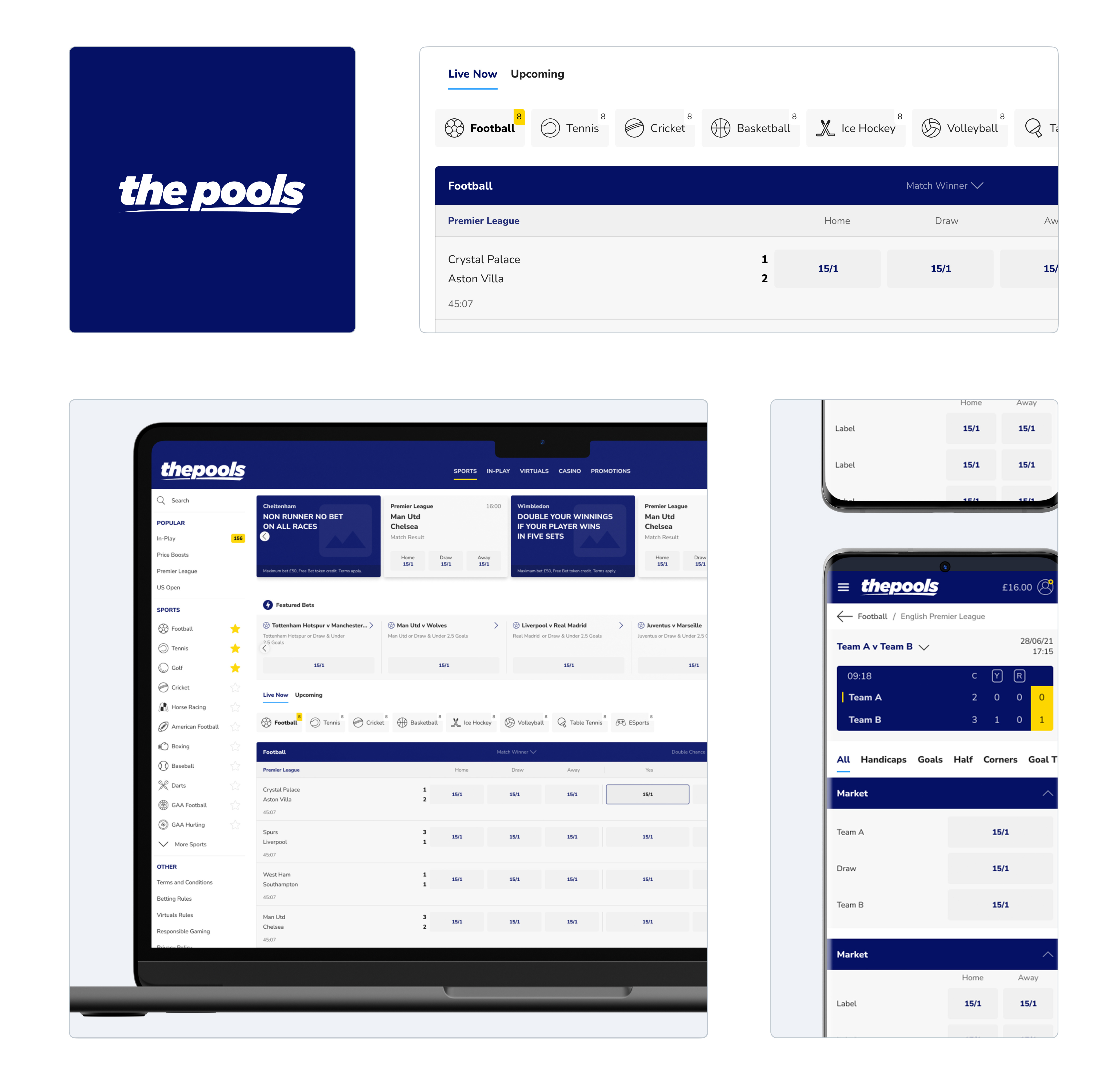 FSB Tech Sportsbook Template by Leonardo Betti on Dribbble