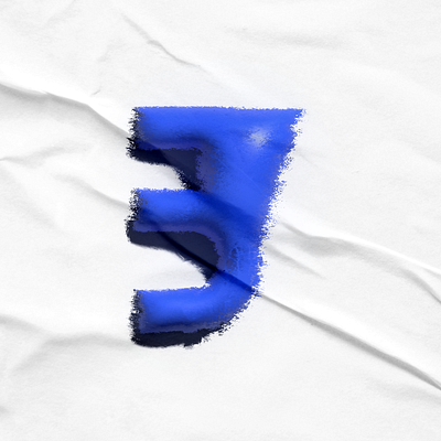 Letter 3 letter 3 logo number