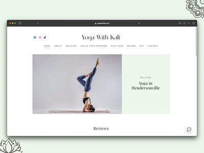 Yoga With Kali - Website affordable beckett beckettr cheap design easy kid quick web web design website website design
