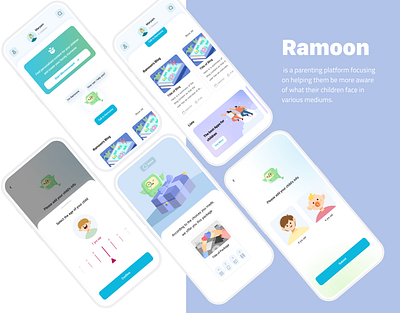 Ramoon app design graphic design illustration logo typography ui ux vector