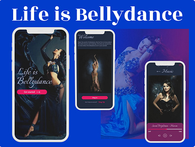 Life is Bellydance design graphic design ui ux web site design