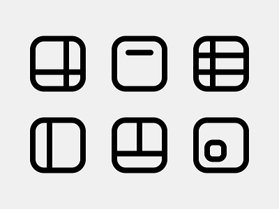 Layouts — Pixel-Perfect Icons 24px icons align gallery icon icons icons pack icons set layout list mark pixel perfect table ui ui icons user interface icons wireframe