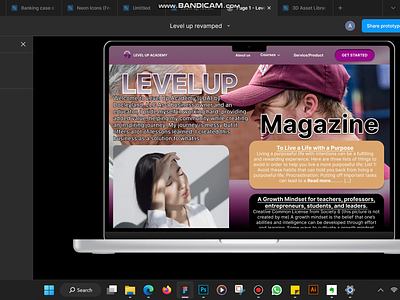 Magazine landing page animation branding graphic design landing page landingpage magazine ui