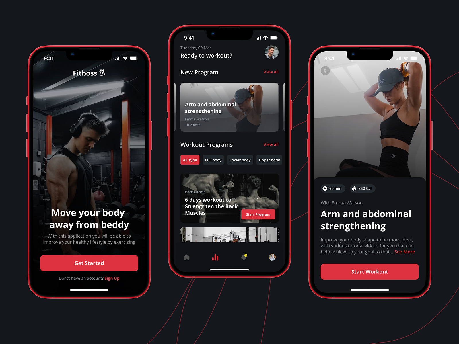 Fitboss - Fitness Training App by Mihir Songara on Dribbble