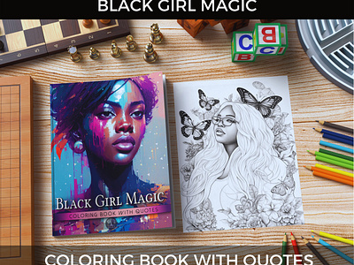 Black, Brown & Beautiful: Coloring Book and Inspirational Quotes [Book]