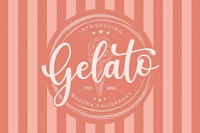 Gelato beauty branding candy chocolate design display elegant font handwritten honey kitchen logo lovely milky rainbow signature stylish sweet vanilla wedding