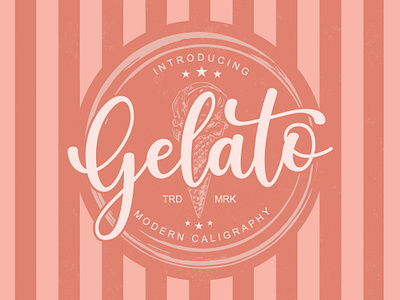 Gelato beauty branding candy chocolate design display elegant font handwritten honey kitchen logo lovely milky rainbow signature stylish sweet vanilla wedding