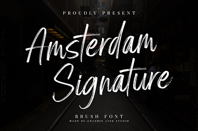 Amsterdam Signature aesthetic authentic beauty brush display elegant feminine font handwritten invitation logo lovely script signature stylish wedding