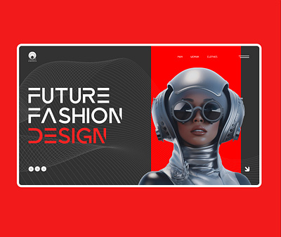 Future fashion design design fashion graphic design land landig page landing minimalism ui