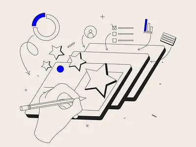 Illustration for presentation brand website blog business illustration design flat illustration minimal ui vector web