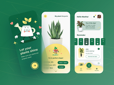 DailyUI#3 - Plant Care App app app design figma ui user interface ux