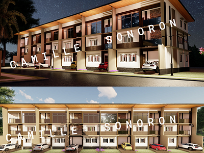 3 Storey - 6 units - Townhouse 3 storey house 3d modelling architecture civil engineering design exterior house design graphic design house design illustration residential house structural design